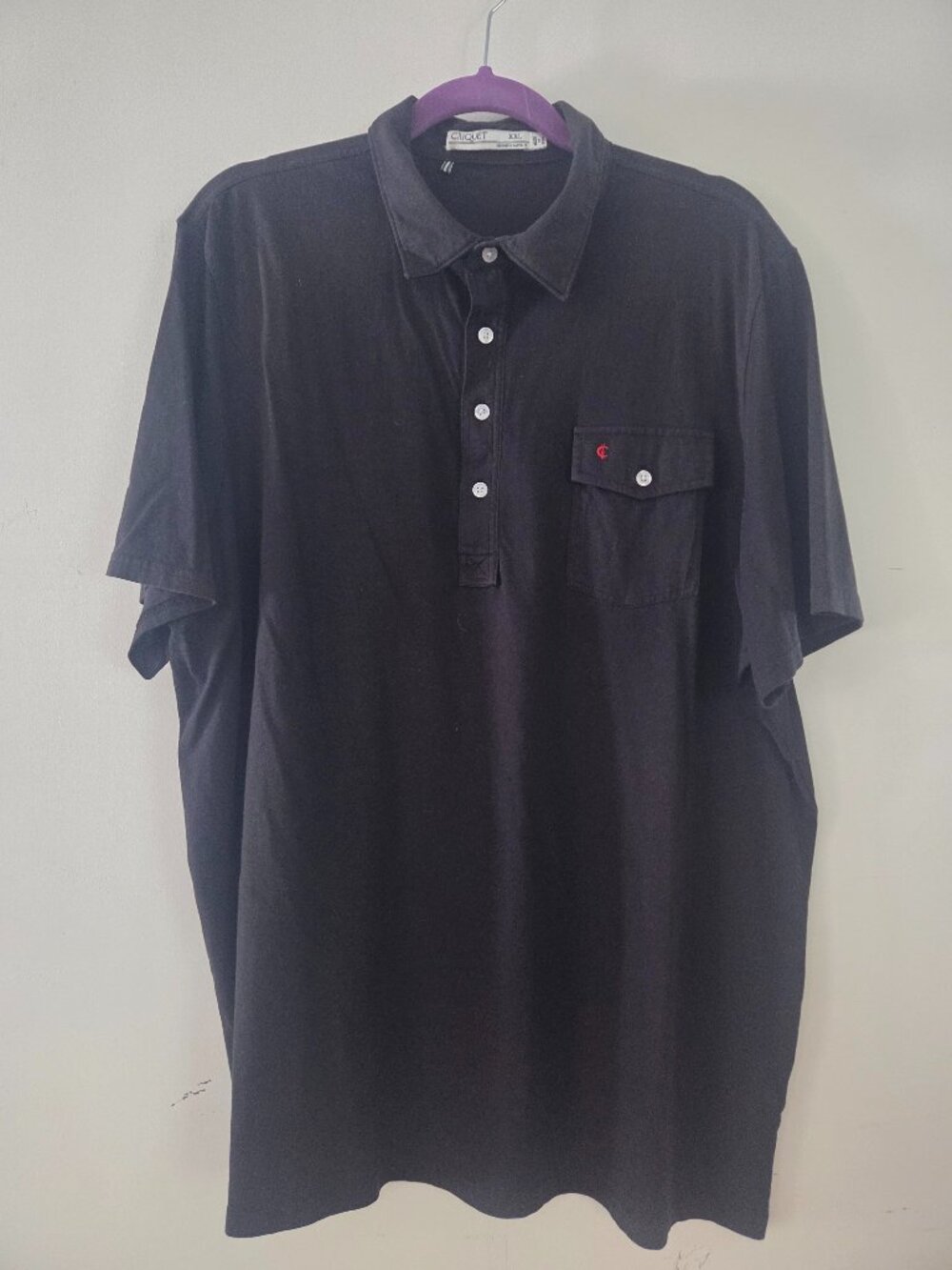 Black Criquet XXL Polo